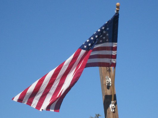 American Flag in Lakeshore