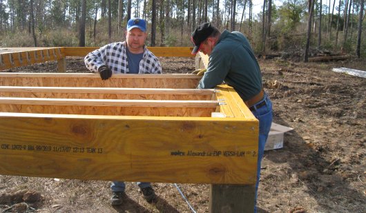 Volunteers Frame Another Home