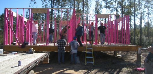 Volunteers Frame Another Home