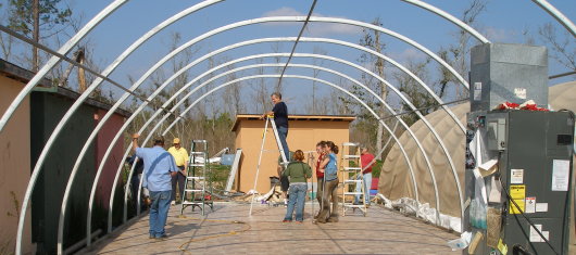 new hut floor