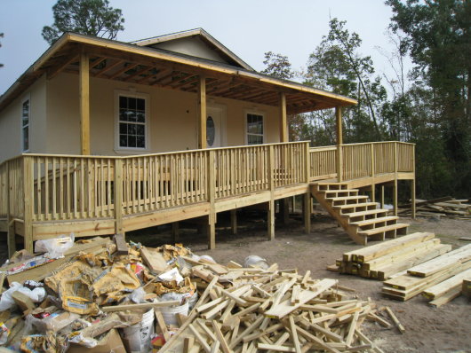 Green's porch and ramp