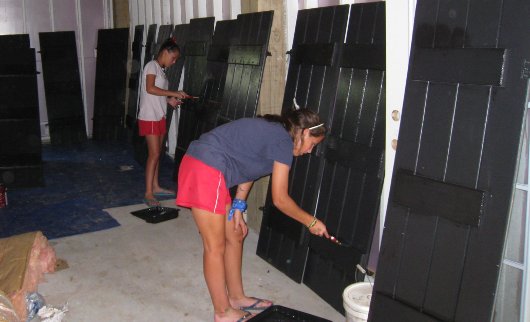 painting shutters