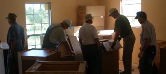 Speed's cabinets and floor