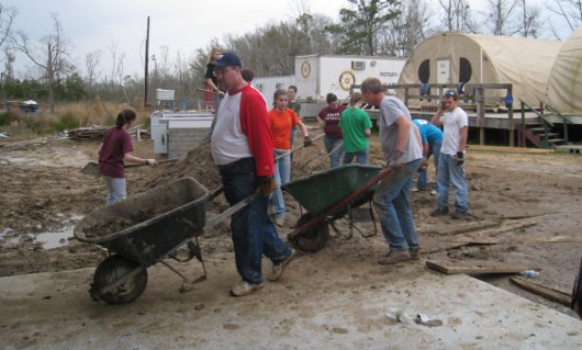 Moving Katrina dirt