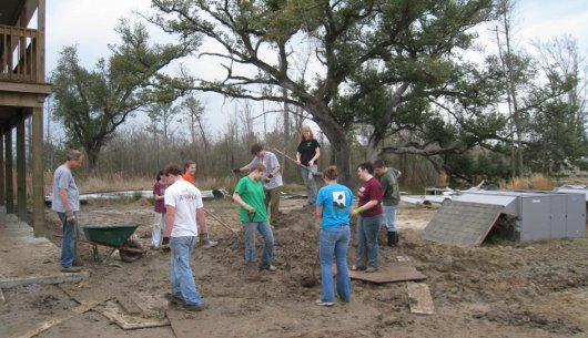 Moving Katrina dirt