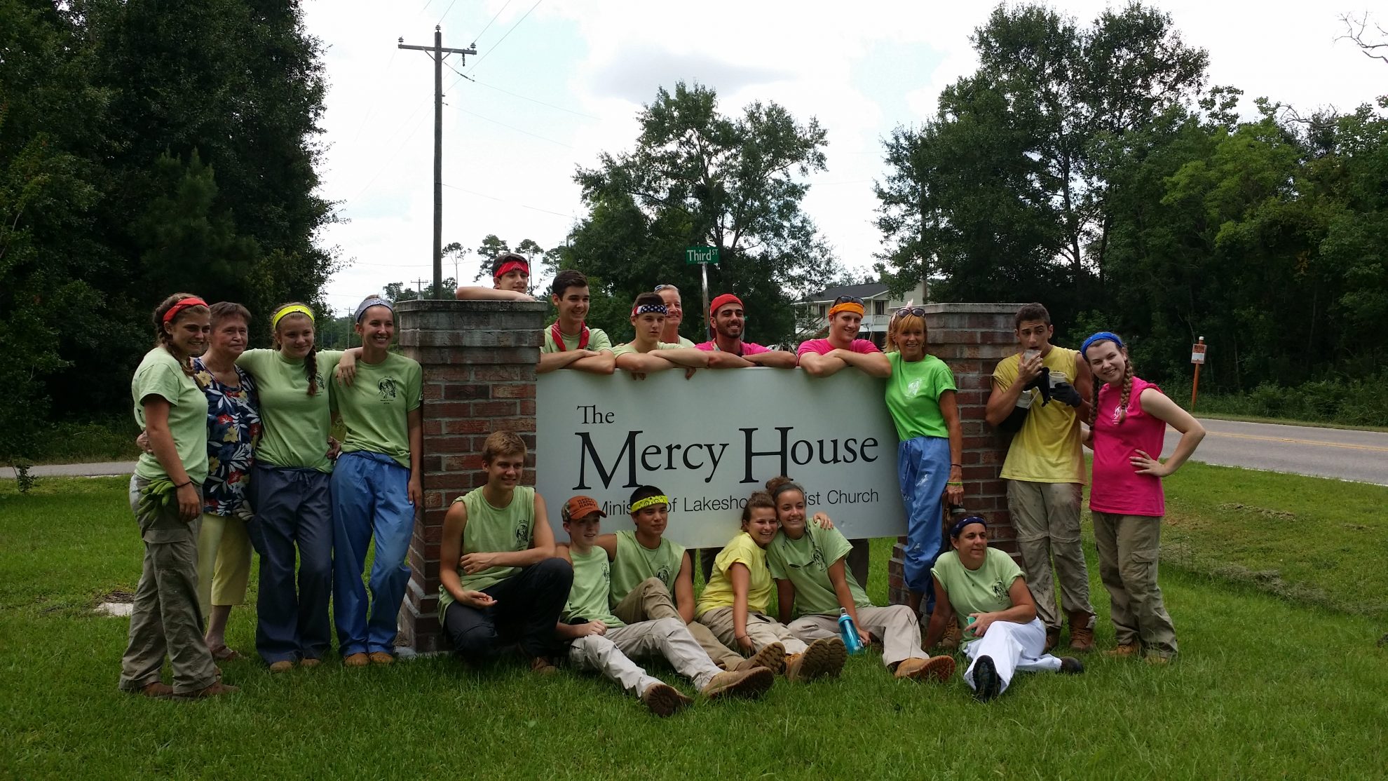 Mission Trip Group at the Mercy House