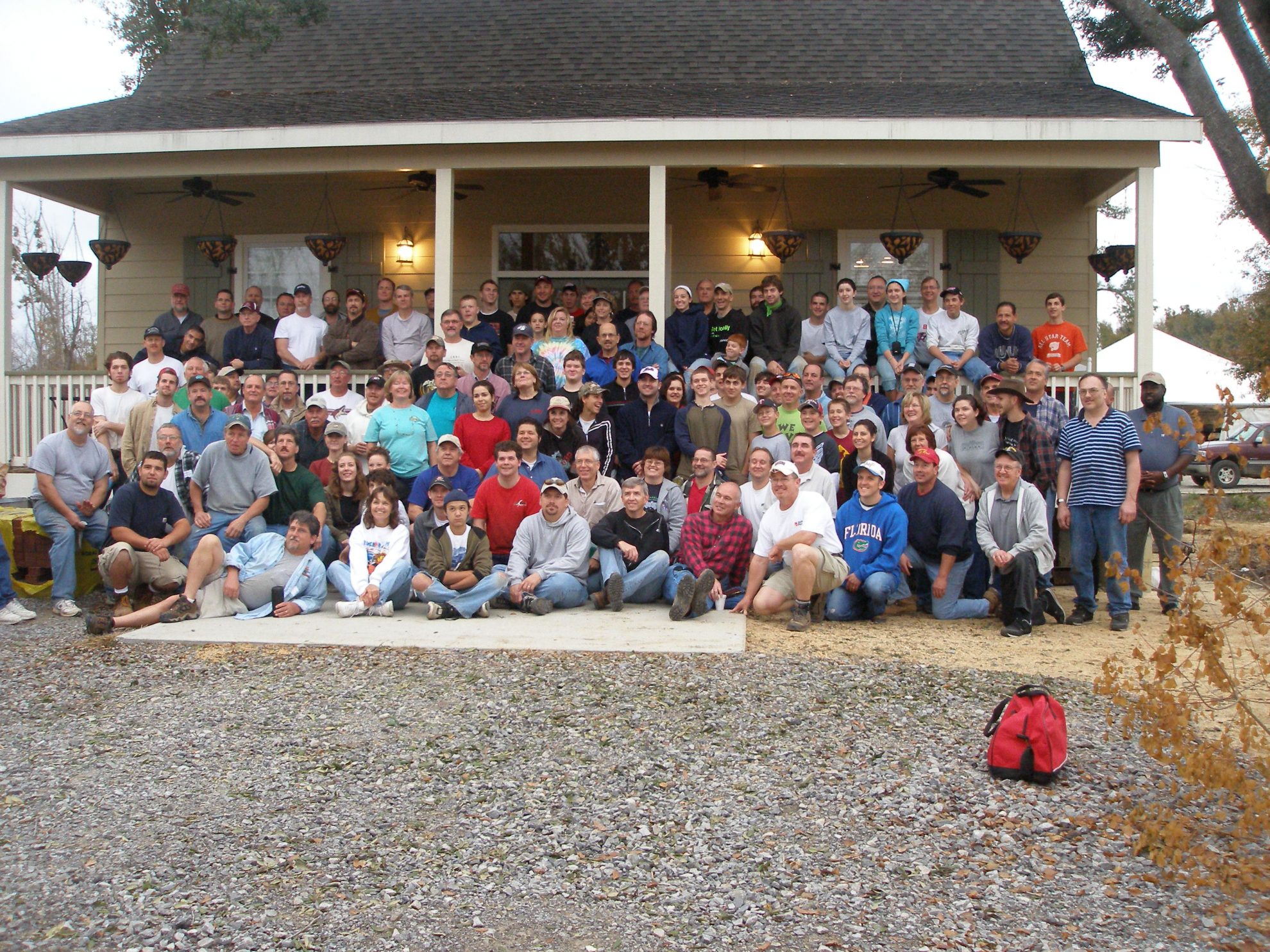 Mission Trip Group in front of Church Office