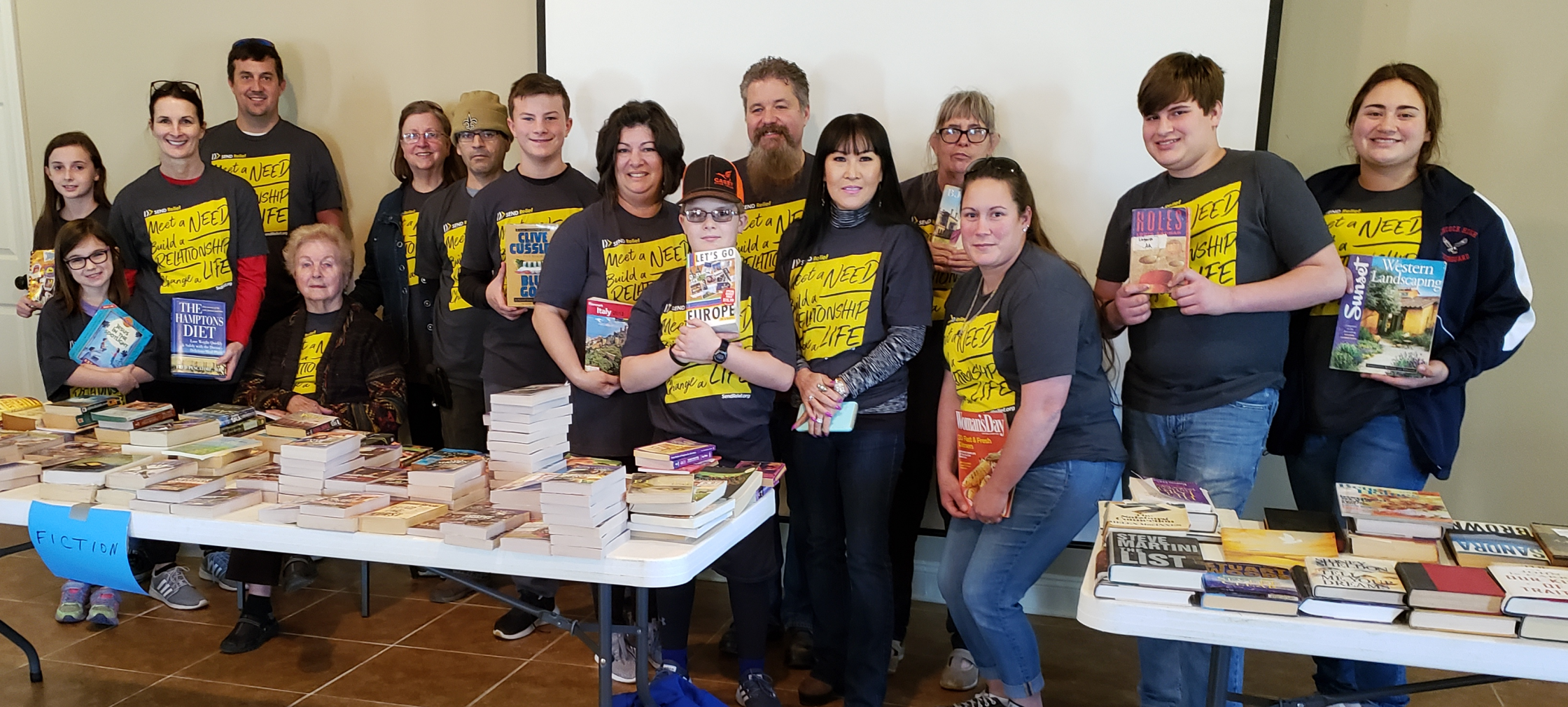 Lakeshore Baptist Church group picture at the book fair